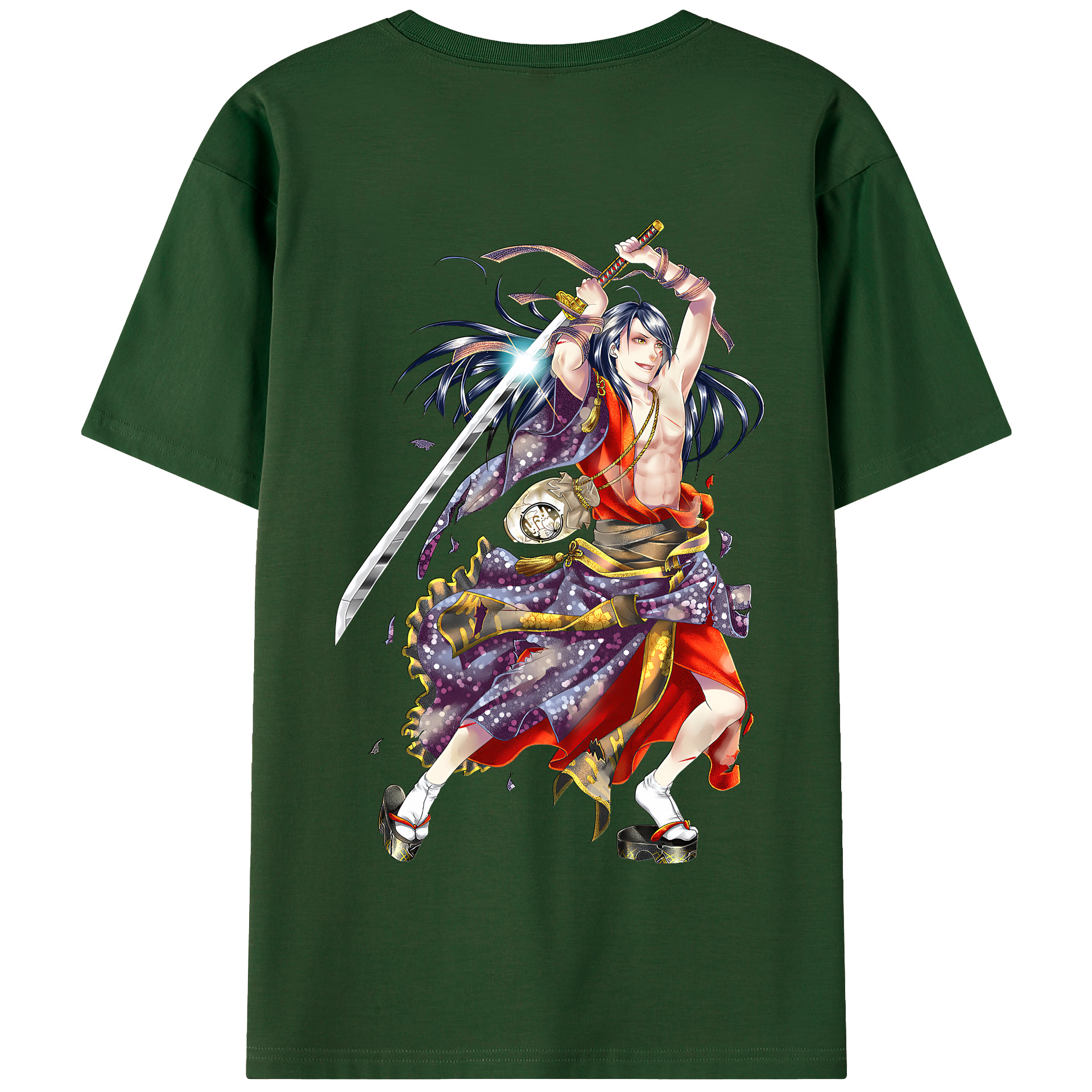 （画像用） 刀剣乱舞 Touken Ranbu 綿100％半袖Tシャツ（背面プリント）